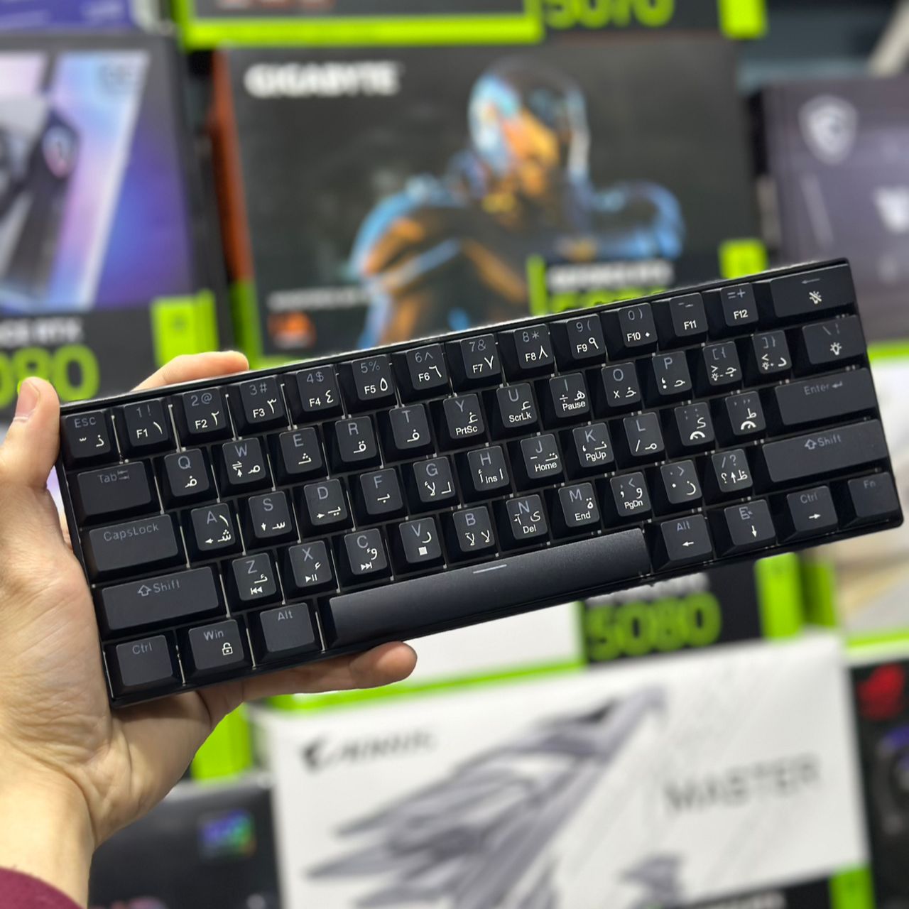 CLAVIER MECANIQUE GAMING GMK-610 BLACK BLUE-SWITCH RGB